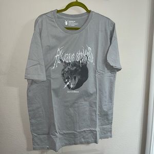 BRAND NEW Dutch Bros Shirt Always Stoked Halloween Cat 2022 Grey XL